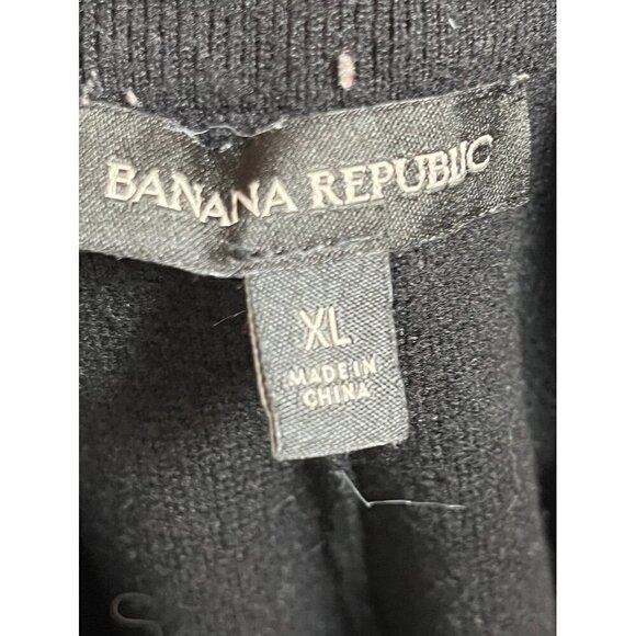 Banana Republic Pant Women XL Black Pull On Sweater Drawstring Ankle Neutral - Picture 2 of 16